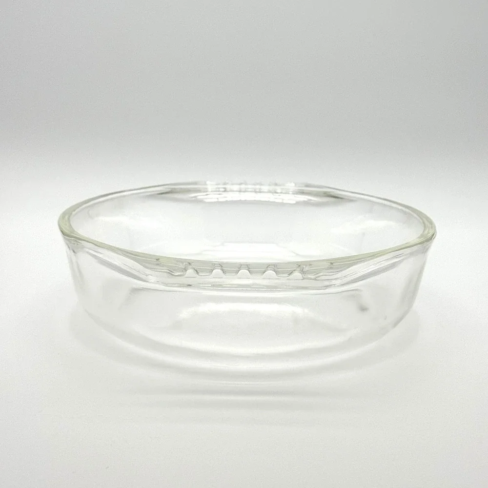 Pyrex 088 Oval Roasting Pan 3 Quart Clear Glass Casserole Vintage USA